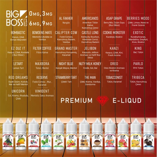 Big Boss 10 Al 7 Öde Kampanyası 30ML  en uygun fiyatlar ile ozelbuhar.coda! Big Boss 10 Al 7 Öde Kampanyası 30ML özellikleri, fiyatı, incelemesi, yorumları ve taksit seçenekleri için hemen tıklayın!