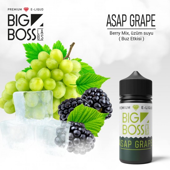 Big Boss 60 ML Asap Grape Likit  en uygun fiyatlar ile ozelbuhar.coda! Big Boss 60 ML Asap Grape Likit özellikleri, fiyatı, incelemesi, yorumları ve taksit seçenekleri için hemen tıklayın!