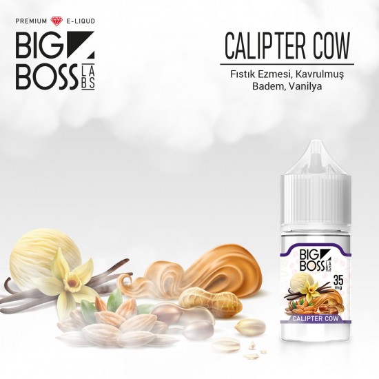 Big Boss Calipter Cow 30 ML Salt Likit  en uygun fiyatlar ile ozelbuhar.coda! Big Boss Calipter Cow 30 ML Salt Likit özellikleri, fiyatı, incelemesi, yorumları ve taksit seçenekleri için hemen tıklayın!