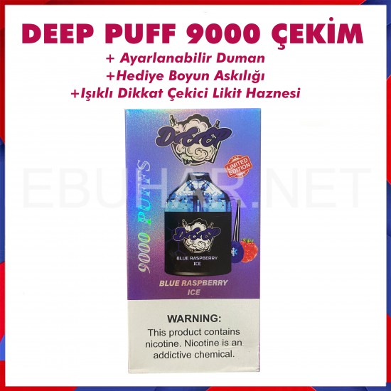 Deepbar 9000 Blue raspberry ice  en uygun fiyatlar ile ozelbuhar.coda! Deepbar 9000 Blue raspberry ice özellikleri, fiyatı, incelemesi, yorumları ve taksit seçenekleri için hemen tıklayın!