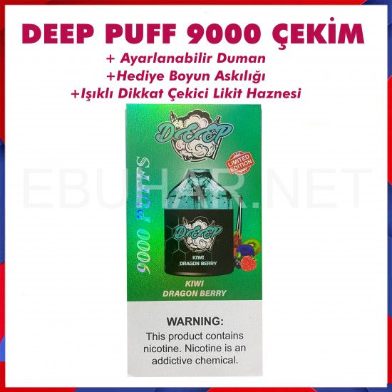 Deepbar 9000 Kiwi dragon berry  en uygun fiyatlar ile ozelbuhar.coda! Deepbar 9000 Kiwi dragon berry özellikleri, fiyatı, incelemesi, yorumları ve taksit seçenekleri için hemen tıklayın!