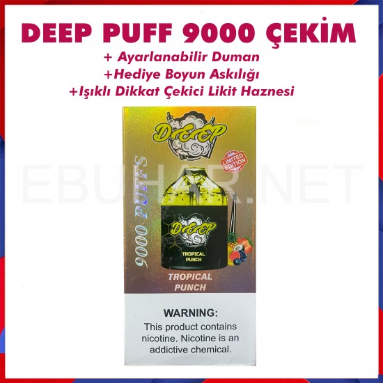 Deepbar 9000 Tropical Punch  en uygun fiyatlar ile ozelbuhar.coda! Deepbar 9000 Tropical Punch özellikleri, fiyatı, incelemesi, yorumları ve taksit seçenekleri için hemen tıklayın!