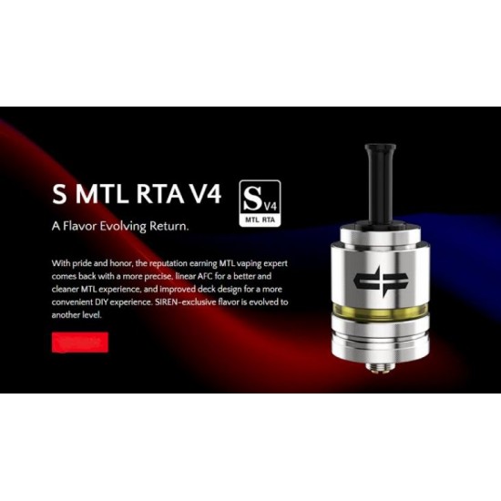 Digiflavor Siren V4 Mtl Elektronik Sigara Atomizer  en uygun fiyatlar ile ozelbuhar.coda! Digiflavor Siren V4 Mtl Elektronik Sigara Atomizer özellikleri, fiyatı, incelemesi, yorumları ve taksit seçenekleri için hemen tıklayın!