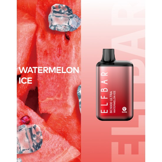 Elf Bar BC5000 Ultra Watermelon ice  en uygun fiyatlar ile ozelbuhar.coda! Elf Bar BC5000 Ultra Watermelon ice özellikleri, fiyatı, incelemesi, yorumları ve taksit seçenekleri için hemen tıklayın!