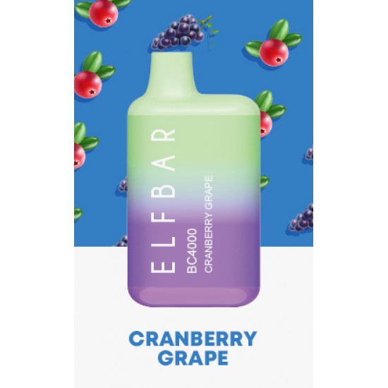 Elfbar 4000 Craberry grape  en uygun fiyatlar ile ozelbuhar.coda! Elfbar 4000 Craberry grape özellikleri, fiyatı, incelemesi, yorumları ve taksit seçenekleri için hemen tıklayın!