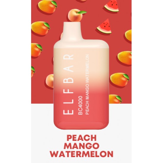 Elfbar 4000 Peach Mango Watermelon  en uygun fiyatlar ile ozelbuhar.coda! Elfbar 4000 Peach Mango Watermelon özellikleri, fiyatı, incelemesi, yorumları ve taksit seçenekleri için hemen tıklayın!