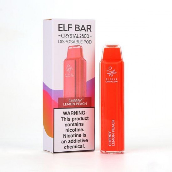 Elfbar Crystal 2500 Cherry Lemon Peach  en uygun fiyatlar ile ozelbuhar.coda! Elfbar Crystal 2500 Cherry Lemon Peach özellikleri, fiyatı, incelemesi, yorumları ve taksit seçenekleri için hemen tıklayın!