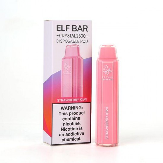 Elfbar Crystal 2500 Strawberry Kiwi  en uygun fiyatlar ile ozelbuhar.coda! Elfbar Crystal 2500 Strawberry Kiwi özellikleri, fiyatı, incelemesi, yorumları ve taksit seçenekleri için hemen tıklayın!