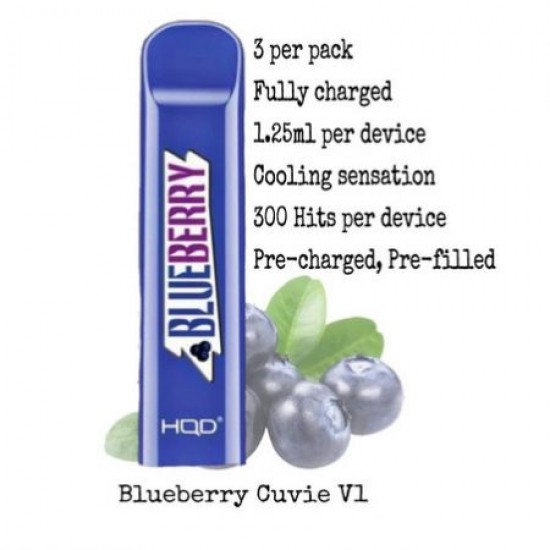 HQD Cuvie 300 Blueberry  en uygun fiyatlar ile ozelbuhar.coda! HQD Cuvie 300 Blueberry özellikleri, fiyatı, incelemesi, yorumları ve taksit seçenekleri için hemen tıklayın!