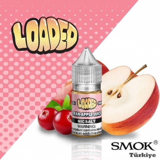 Loaded Cran Apple Juice 30 ML Salt Likit  en uygun fiyatlar ile ozelbuhar.coda! Loaded Cran Apple Juice 30 ML Salt Likit özellikleri, fiyatı, incelemesi, yorumları ve taksit seçenekleri için hemen tıklayın!