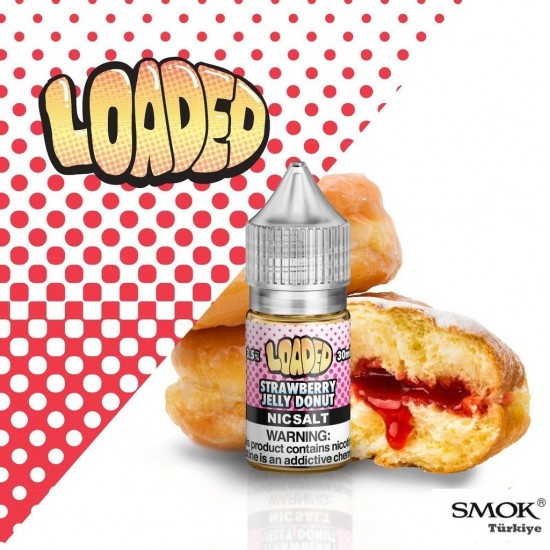 Loaded Strawberry Jelly Donut 30ML Salt Likit  en uygun fiyatlar ile ozelbuhar.coda! Loaded Strawberry Jelly Donut 30ML Salt Likit özellikleri, fiyatı, incelemesi, yorumları ve taksit seçenekleri için hemen tıklayın!