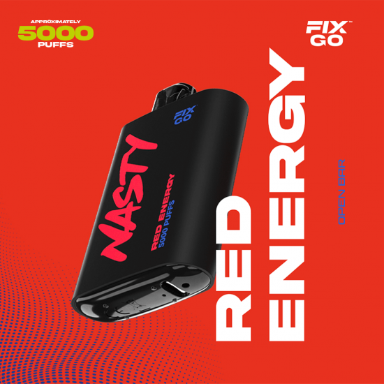 Nasty Fix Go 5000 Red Energy  en uygun fiyatlar ile ozelbuhar.coda! Nasty Fix Go 5000 Red Energy özellikleri, fiyatı, incelemesi, yorumları ve taksit seçenekleri için hemen tıklayın!