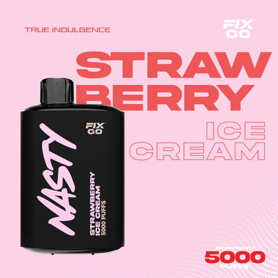 Nasty Fix Go 5000 Strawberry Icecream  en uygun fiyatlar ile ozelbuhar.coda! Nasty Fix Go 5000 Strawberry Icecream özellikleri, fiyatı, incelemesi, yorumları ve taksit seçenekleri için hemen tıklayın!