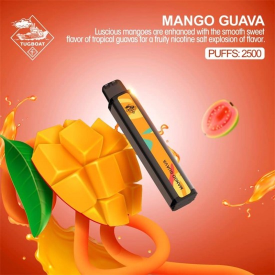 Tugboat XXL 2500 Mango Guava  en uygun fiyatlar ile ozelbuhar.coda! Tugboat XXL 2500 Mango Guava özellikleri, fiyatı, incelemesi, yorumları ve taksit seçenekleri için hemen tıklayın!