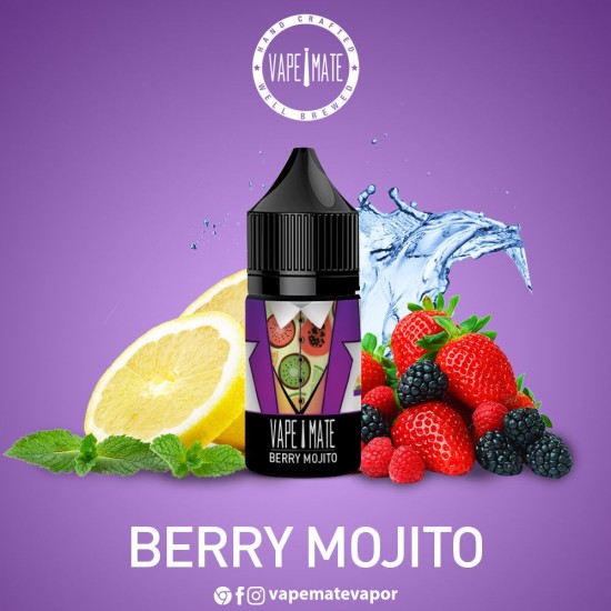 Vape Mate Berry Mojito 30 ML Salt Likit  en uygun fiyatlar ile ozelbuhar.coda! Vape Mate Berry Mojito 30 ML Salt Likit özellikleri, fiyatı, incelemesi, yorumları ve taksit seçenekleri için hemen tıklayın!
