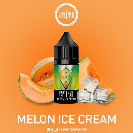 Vape Mate Melon Ice Cream 30 ML Salt Likit  en uygun fiyatlar ile ozelbuhar.coda! Vape Mate Melon Ice Cream 30 ML Salt Likit özellikleri, fiyatı, incelemesi, yorumları ve taksit seçenekleri için hemen tıklayın!