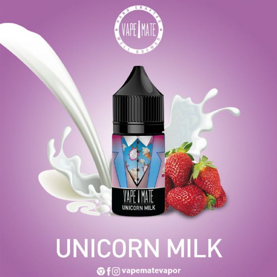 Vape Mate Unicorn Milk 30 ML Salt Likit  en uygun fiyatlar ile ozelbuhar.coda! Vape Mate Unicorn Milk 30 ML Salt Likit özellikleri, fiyatı, incelemesi, yorumları ve taksit seçenekleri için hemen tıklayın!